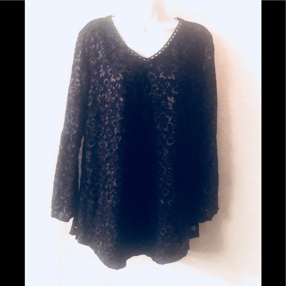 Isaac Mizrahi black tunic M